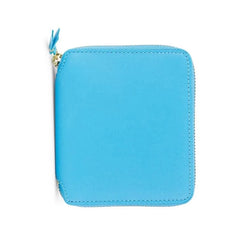 Classic Leather Zip Wallet - Blue