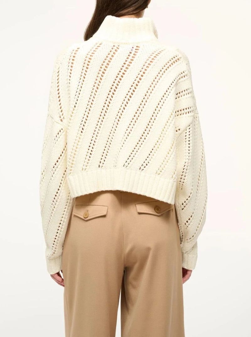 Cropped Hampton Sweater - Ivory