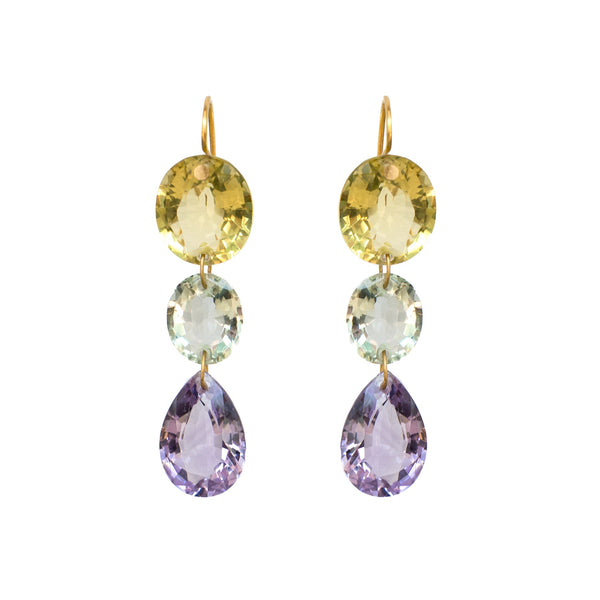 Gem Drop Earrings - Pastel