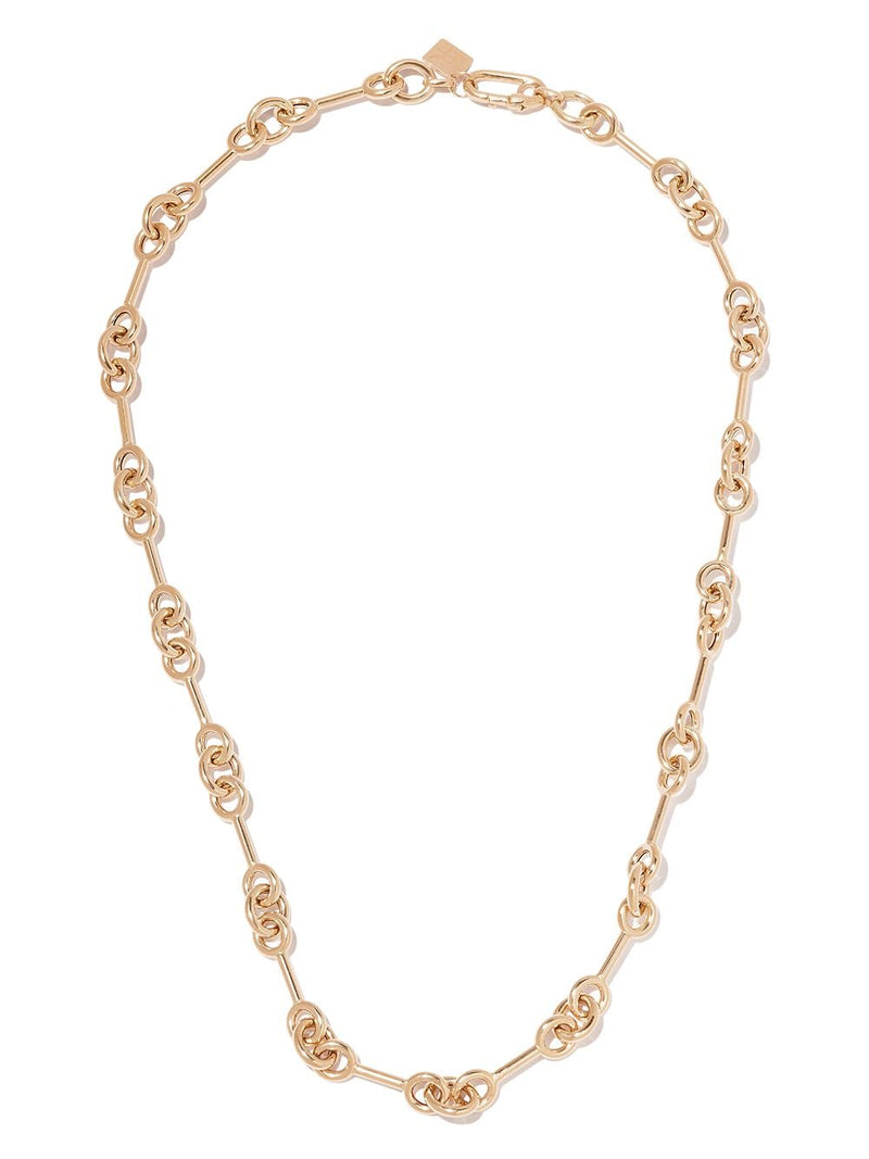 Yellow Gold Round Link Necklace