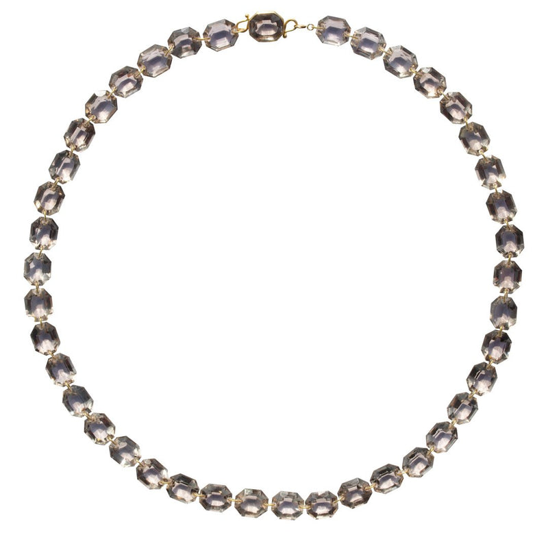 Smokey Quartz Spring Necklace - 21"