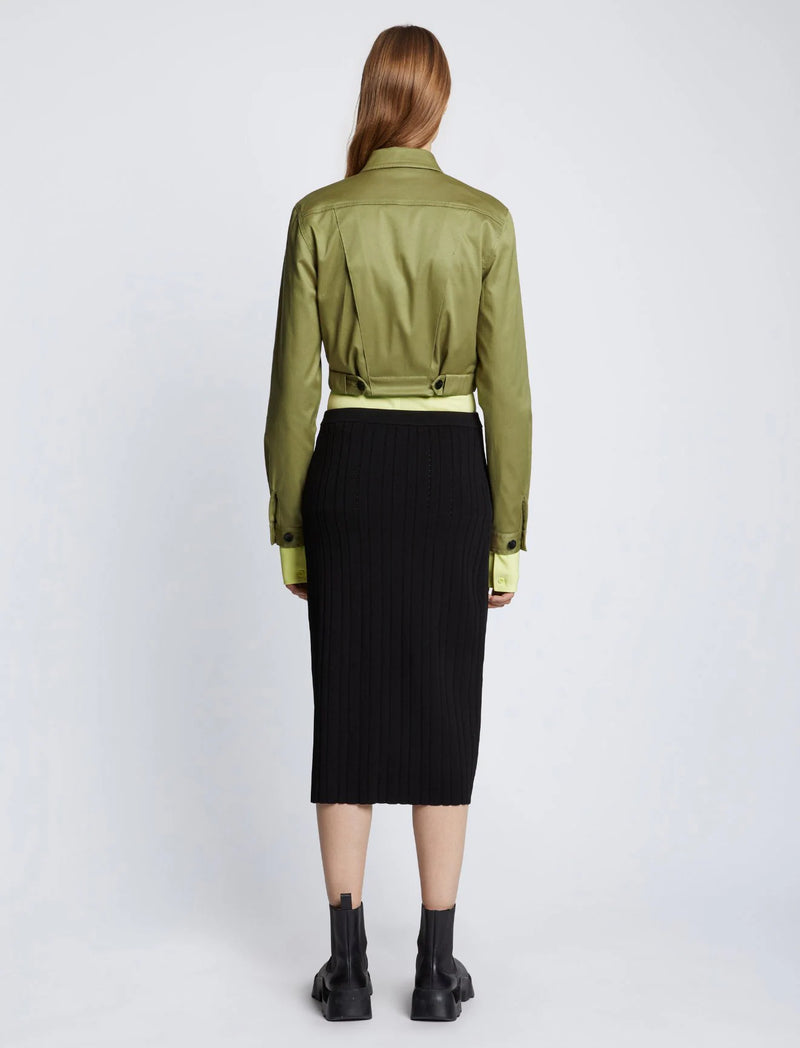 Cotton Twill Bomber - Khaki Green