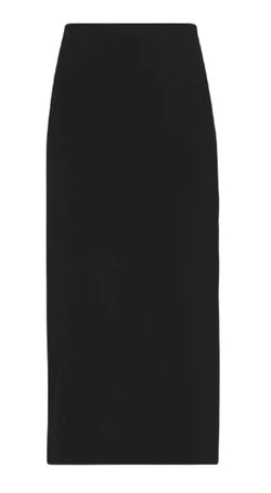 Silk Viscose Skirt - Black