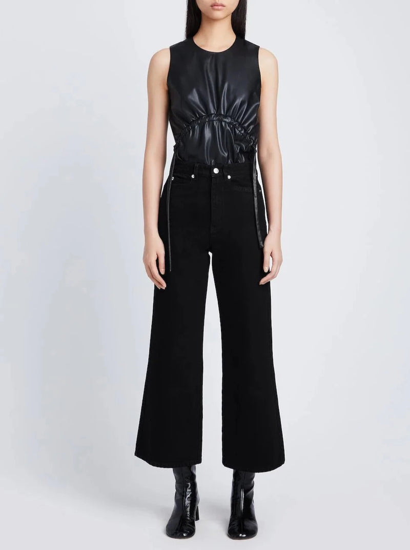 Denim Culotte - Black