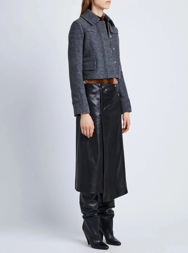 Wool Jersey Jacket - Grey Melange