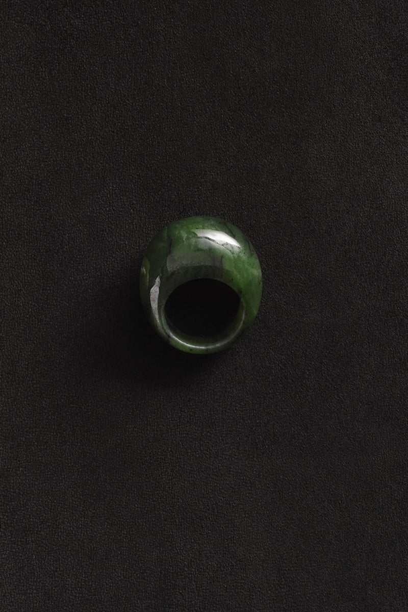 Medium Donut Ring - Jade