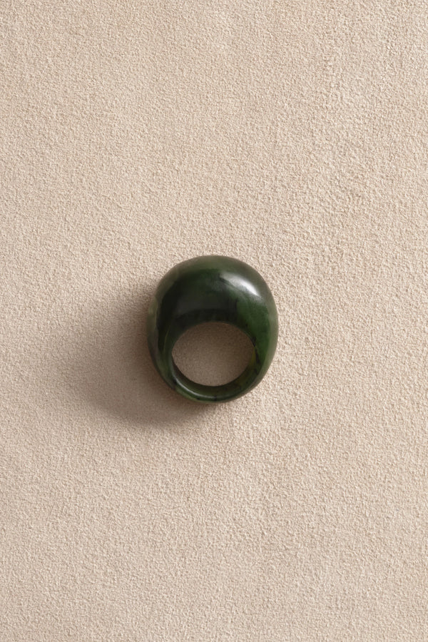 Medium Donut Ring - Jade