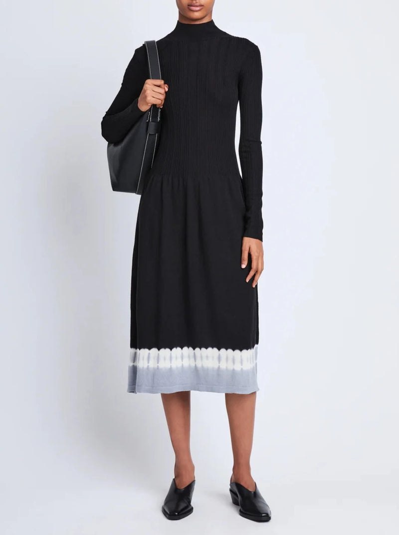Lila Knit Dress - Black/Ash