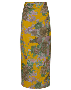 Stan Long Skirt - Mustard Floral