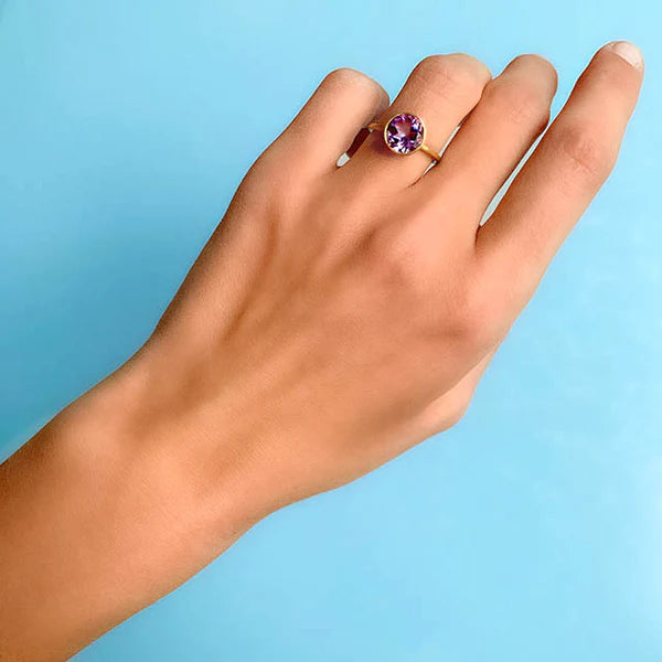 Mini Princess Ring - Amethyst