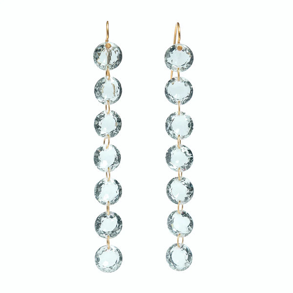 Rivieres Earrings - Green Quartz