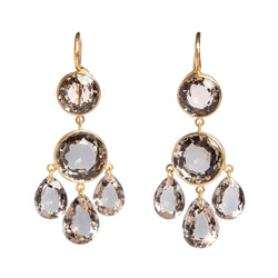 Gabrielle D'Estrees Earrings - Smokey Quartz