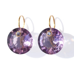 Gem Earrings - Amethyst