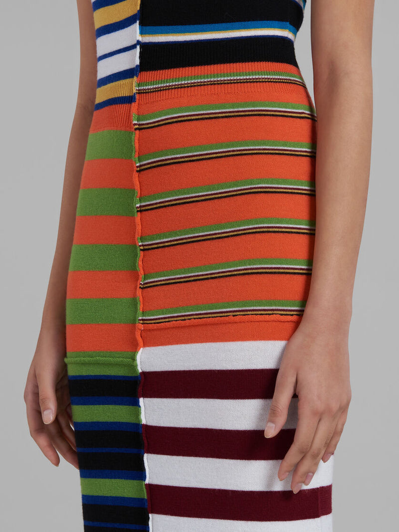 Colorblock Knit Dress - Rainbow
