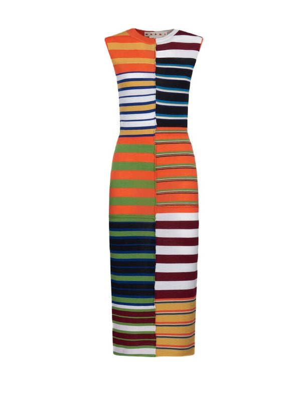 Colorblock Knit Dress - Rainbow