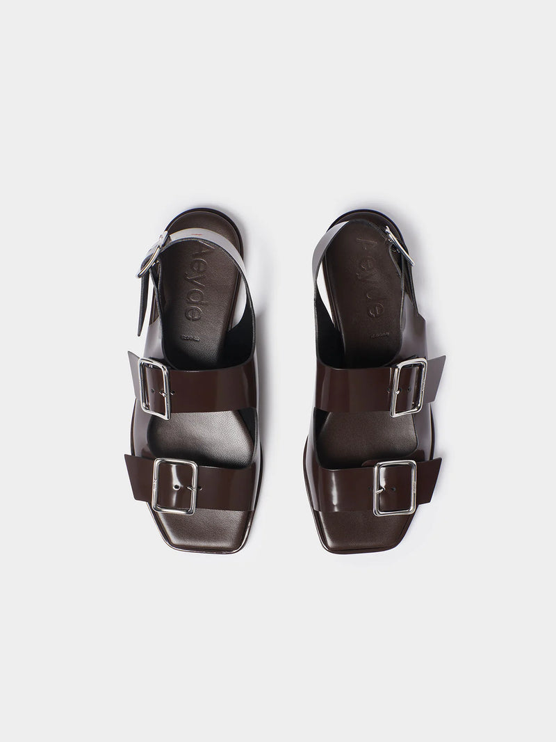 Thekla Leather Slingback Sandals - Moka