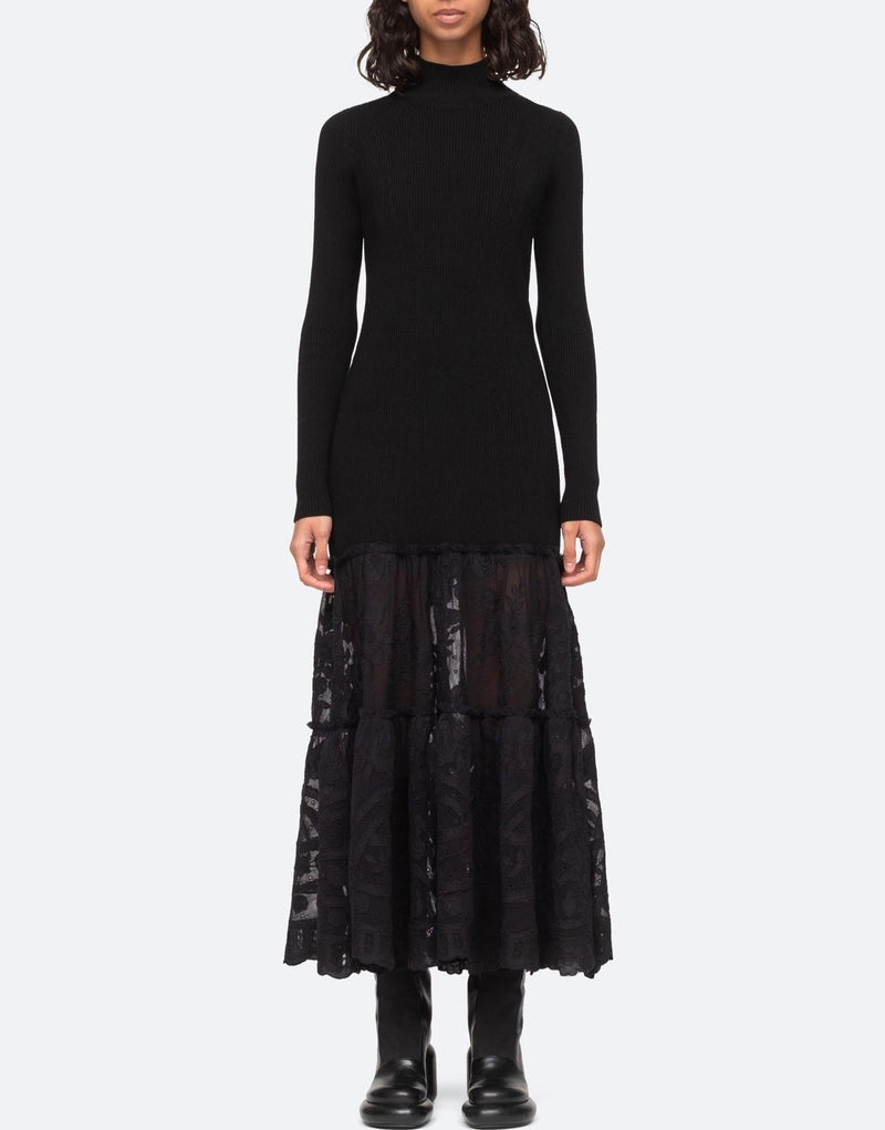 Joelle Long Sleeve Dress - Black