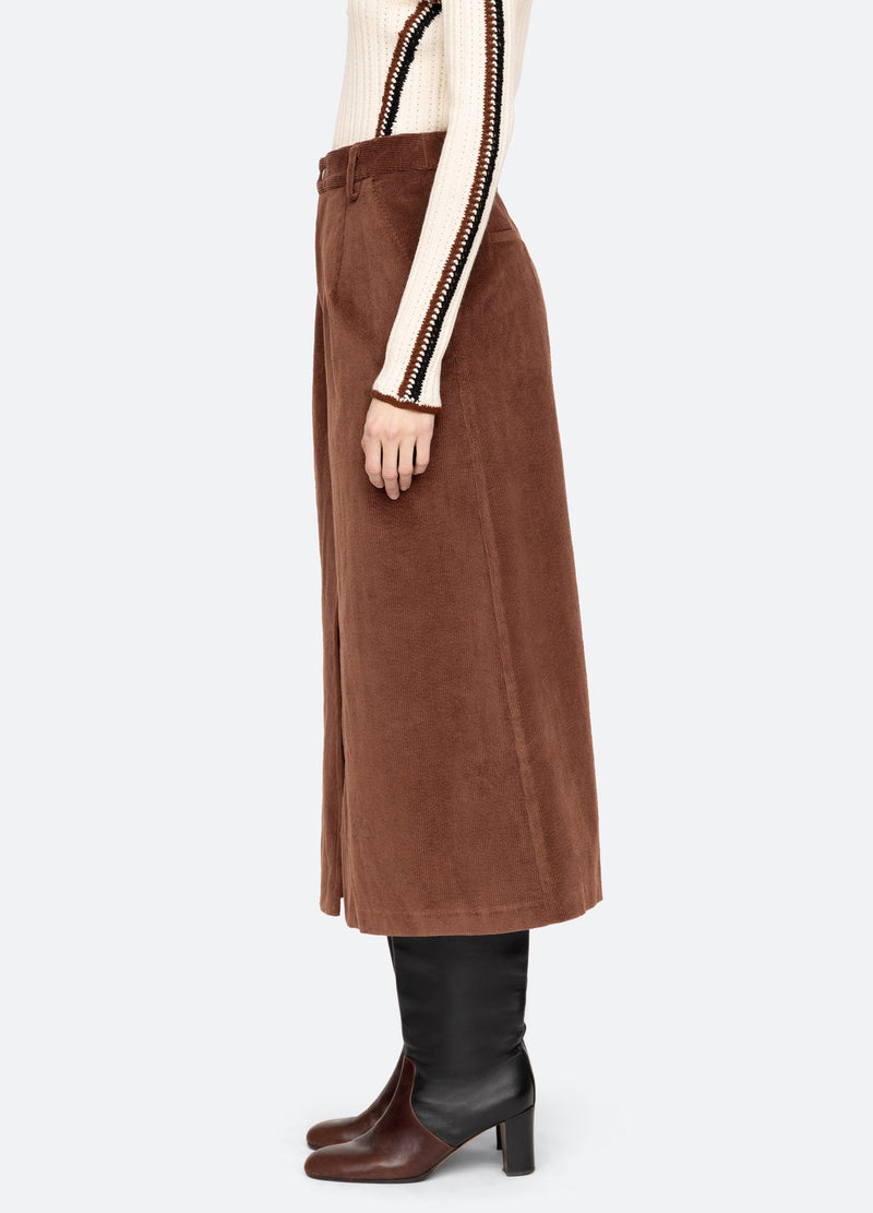 Cooper Corduroy Skirt - Brown