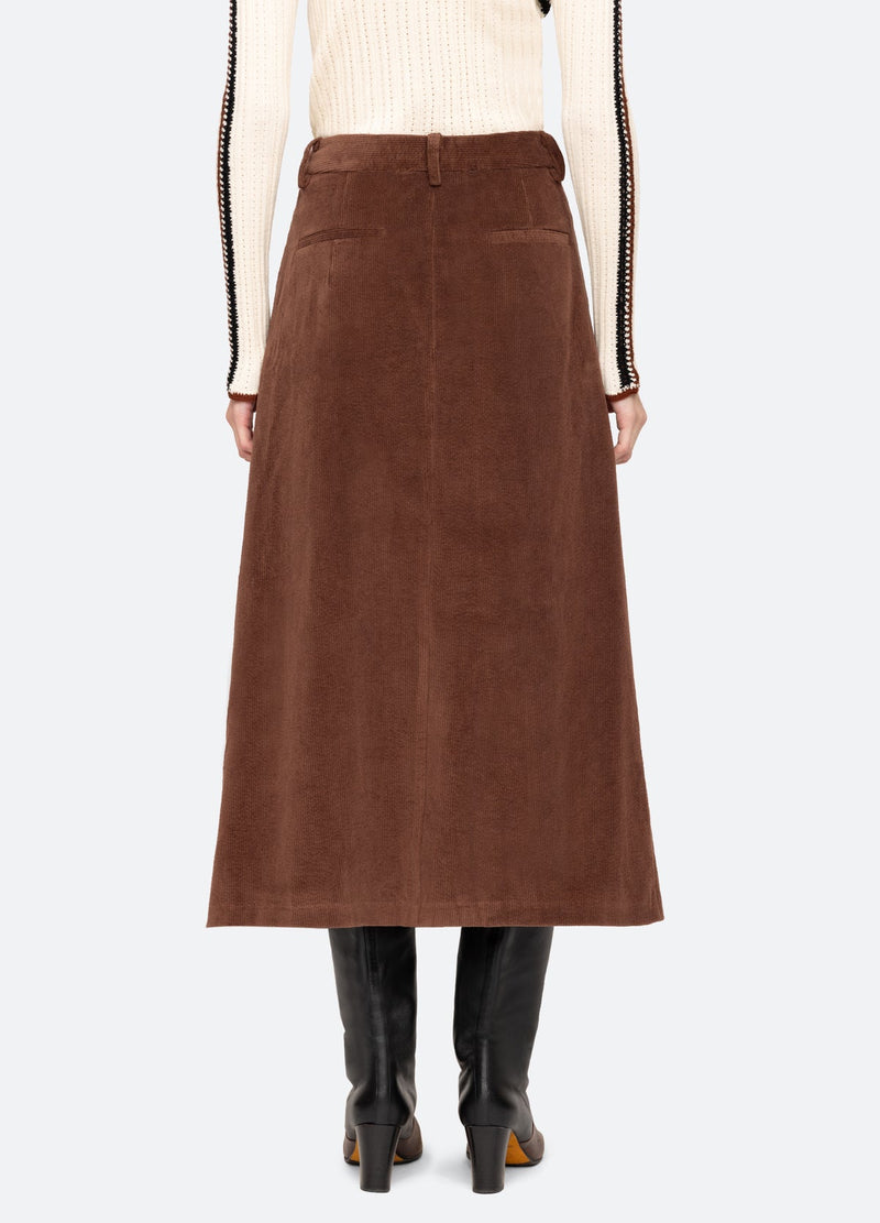 Cooper Corduroy Skirt - Brown