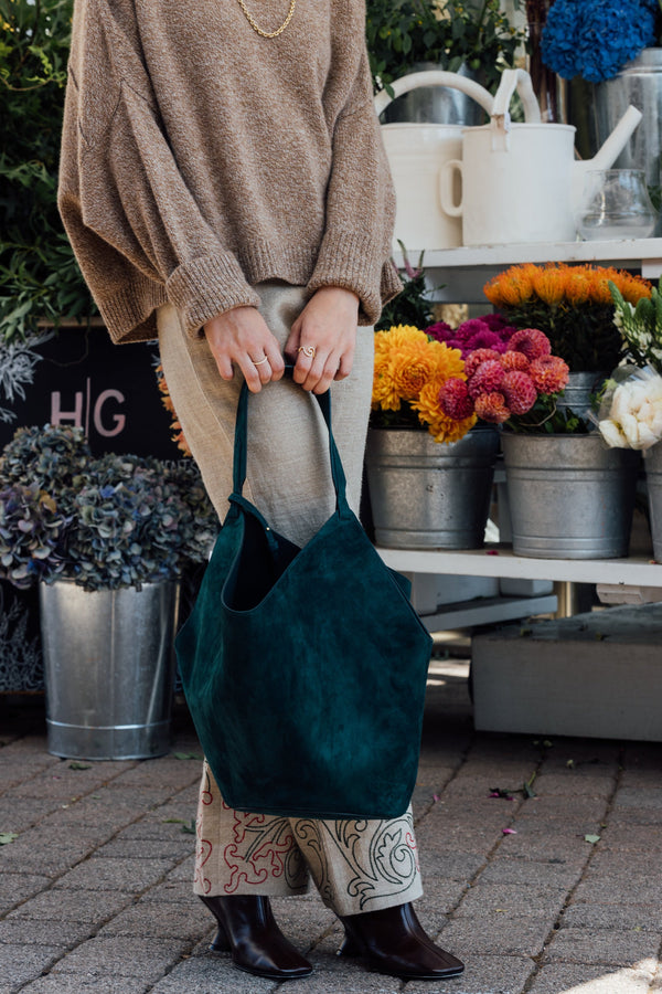 Lotus Medium Tote - English Green