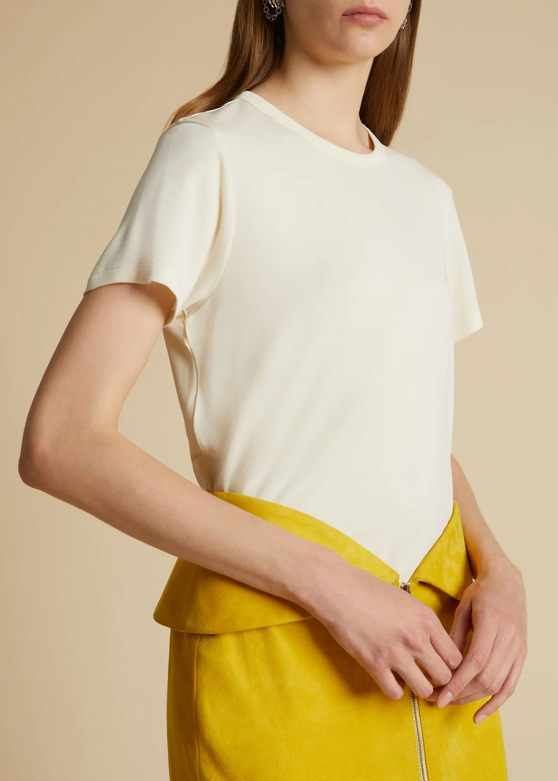 Emmylou T-Shirt - Cream Jersey
