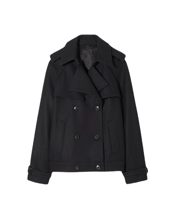 Amaury Short Coat- Black