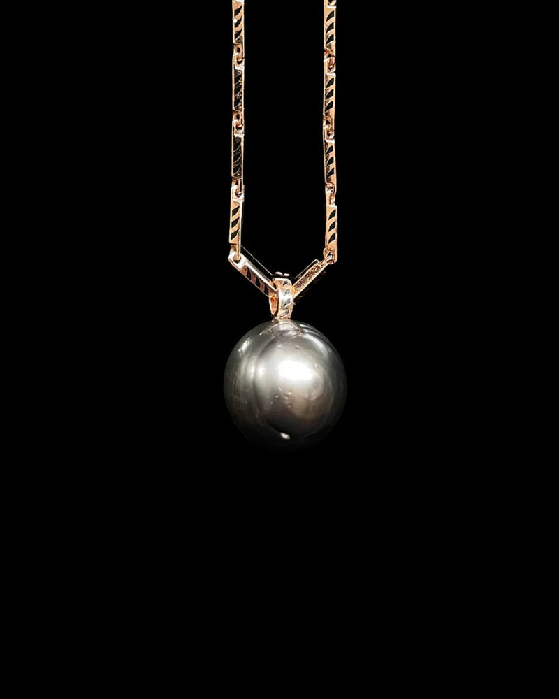 Classic Grey Pearl Pendant