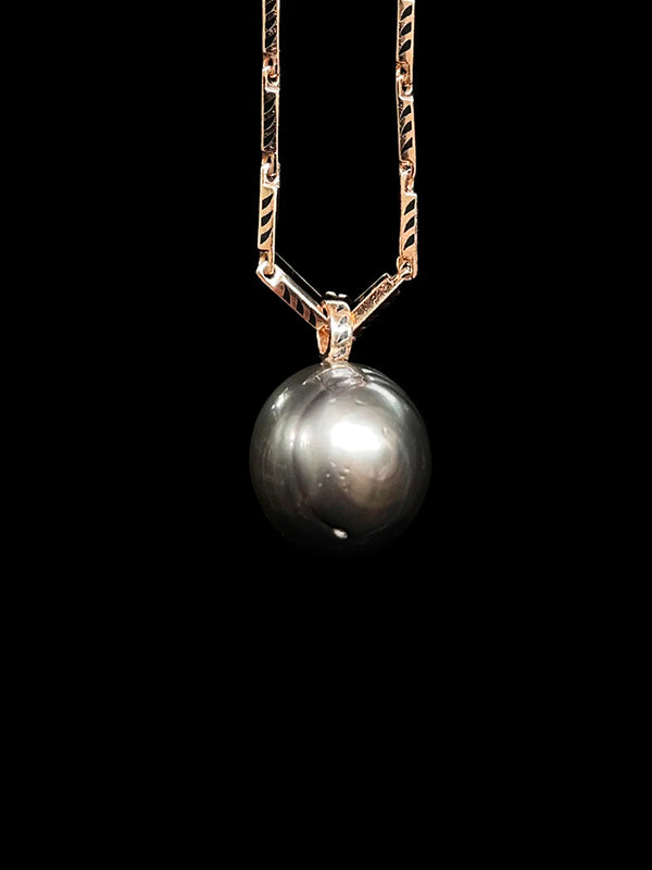 Classic Grey Pearl Pendant