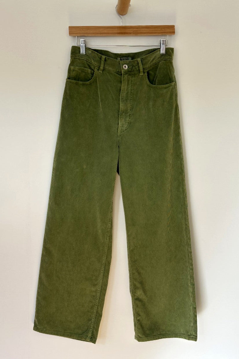 Garment Dyed Finx Corduroy 5P Wide Pants - Dusty Green – Hero Shop