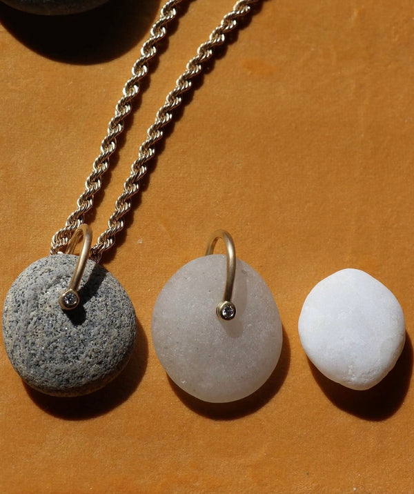 Montauk Beach Pebble Pendant