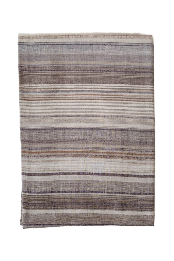 Non-Embroidered Scarf  Beige Tonal