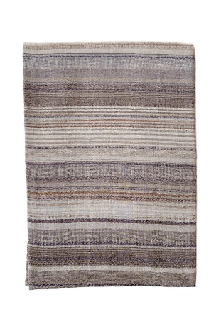 Non-Embroidered Scarf  Beige Tonal