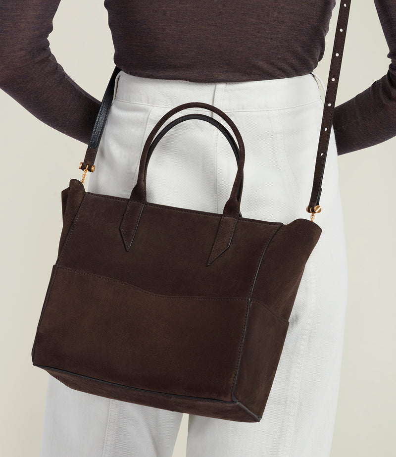 Incognito Crossbody - Chocolate Suede