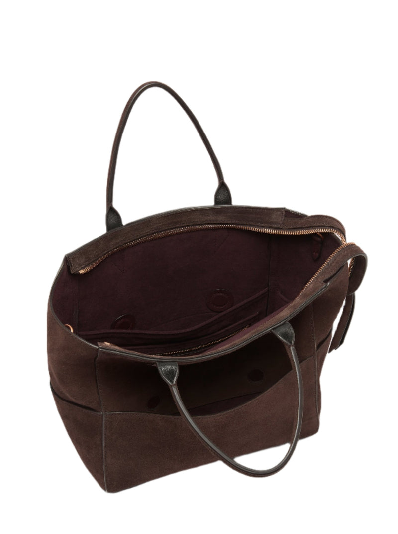 Incognito Crossbody - Chocolate Suede