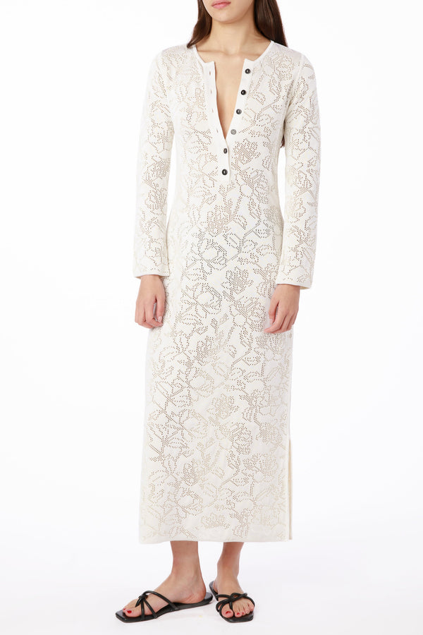 Sunny Dress Floral Eyelet - Indigo