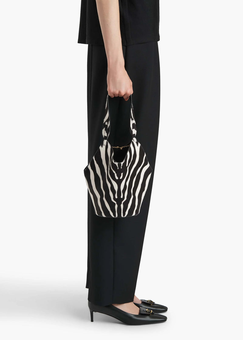 PRE-ORDER | Lotus Mini Tote - Zebra Haircalf