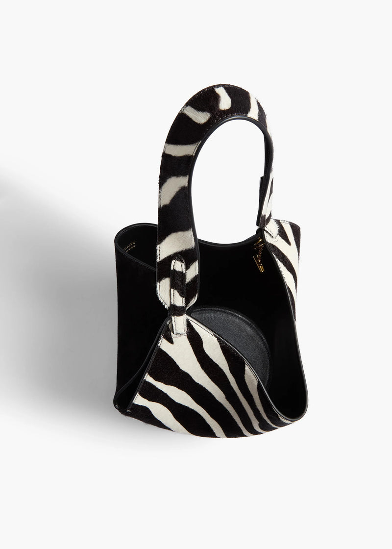 PRE-ORDER | Lotus Mini Tote - Zebra Haircalf
