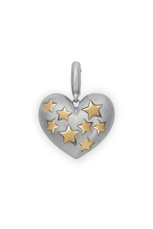 Paulette Baby Heart Pendant - White Gold