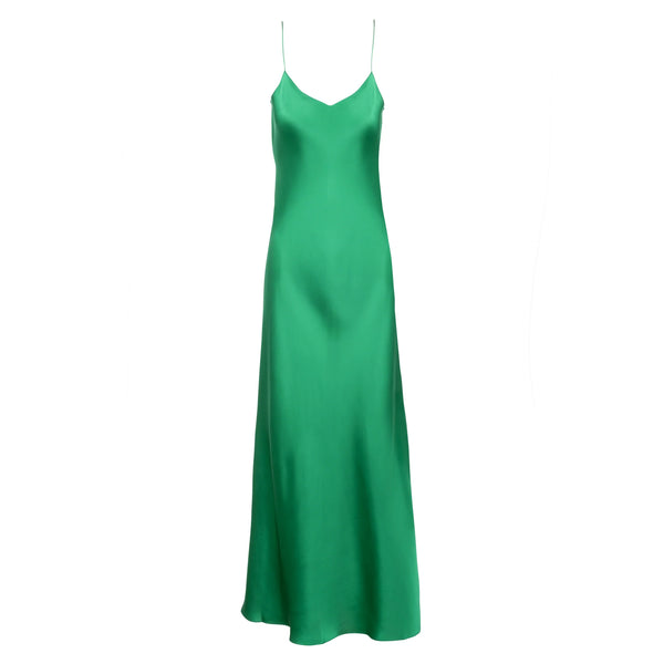 Mossy Maxi Slip Dress - Emerald