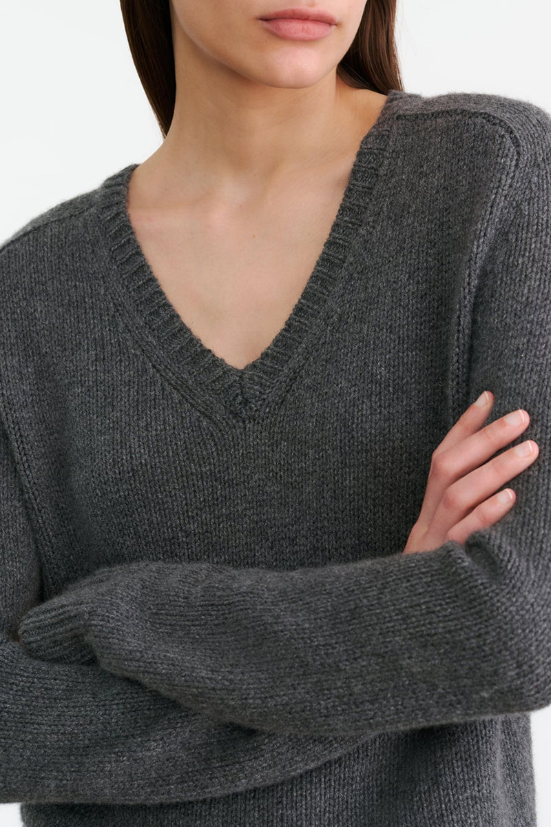 Vicki Sweater - Dark Charcoal Melange