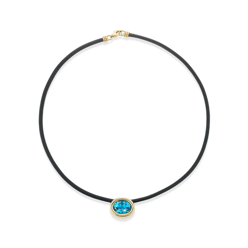 Scuba Choker - Blue Topaz