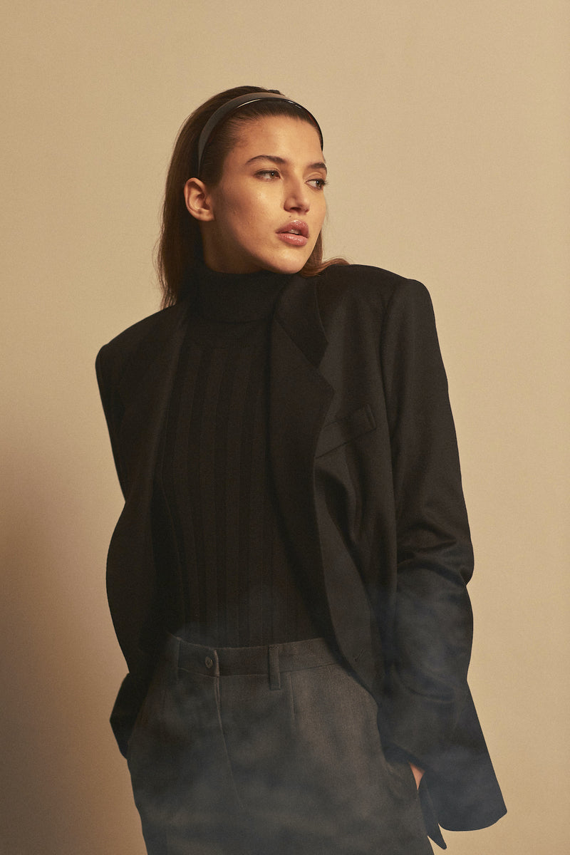 Matilde Sweater in Cashmere Silk - Black