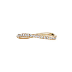 Pave Single Wave Ring