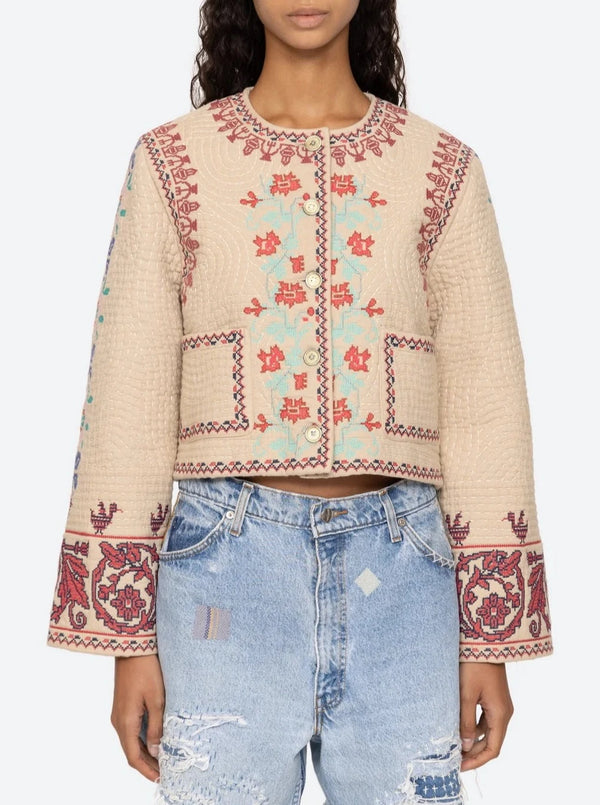 Ramona Embroidery Long Sleeve Jacket - Multi