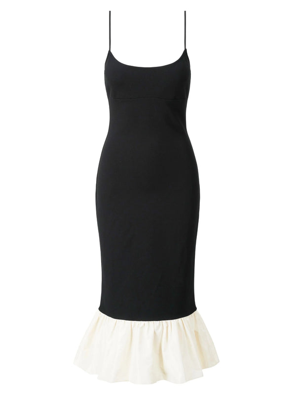 Faridah Dress - Black/Ivory