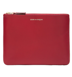Classic Leather Pouch - Red