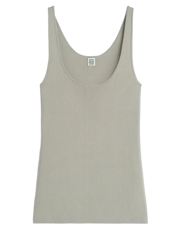 Compact Knit Tank - Dove