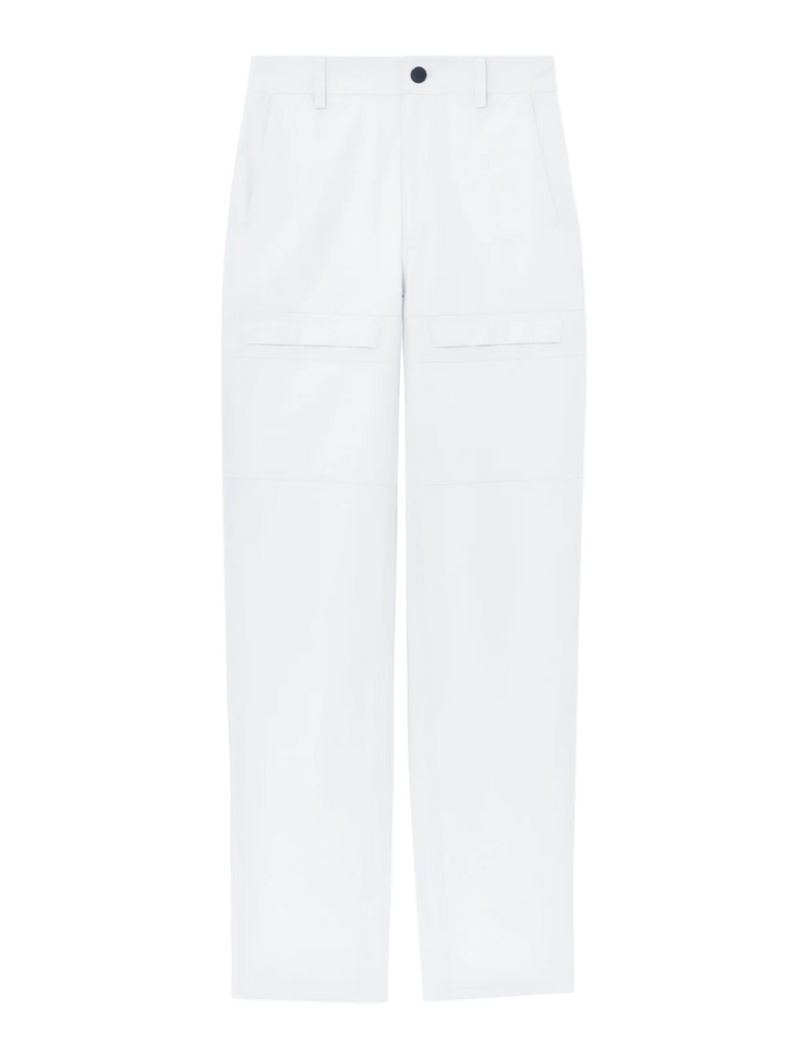Sydnor Pants in Rumpled Cotton - White