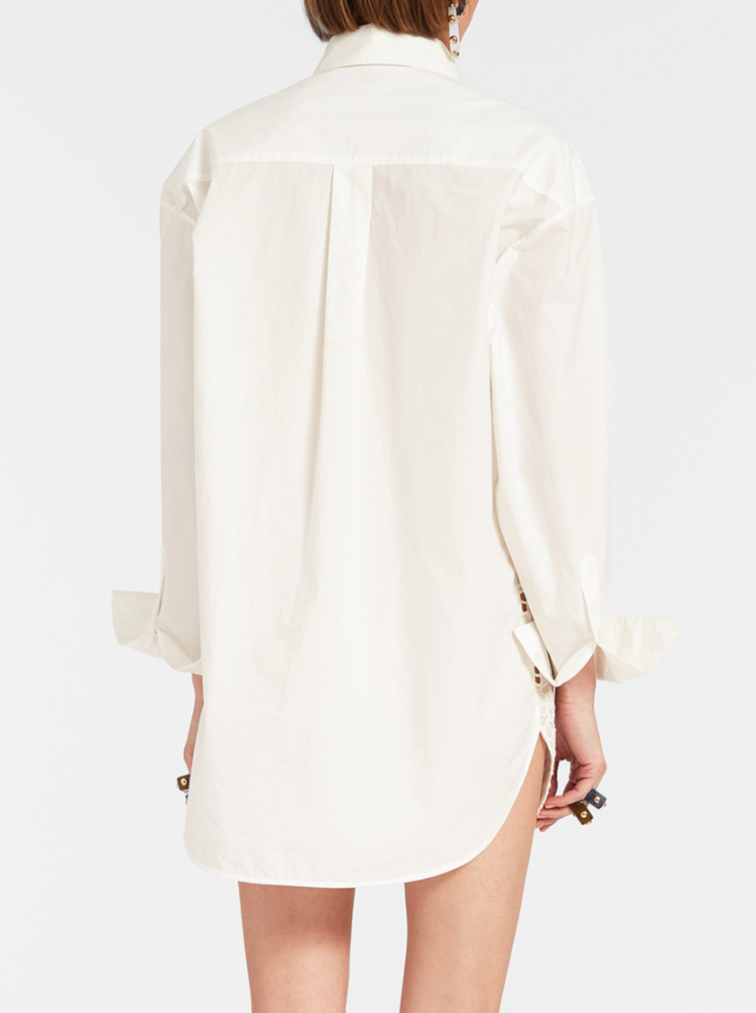 Lacey Better Than Your Boyfriend Shirt - Solid Ivory in Sangallo