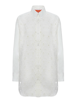 Lacey Better Than Your Boyfriend Shirt - Solid Ivory in Sangallo